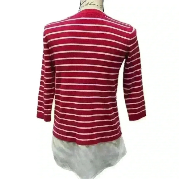 Karl Lagerfeld Paris Pink and White Sweater - Picture 2 of 9